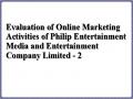 Evaluation of Online Marketing Activities of Philip Entertainment Media and Entertainment Company Limited - 2