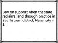 Law on support when the state reclaims land through practice in Bac Tu Liem district, Hanoi city - 1