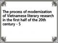 The process of modernization of Vietnamese literary research in the first half of the 20th century - 5