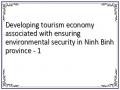 Developing tourism economy associated with ensuring environmental security in Ninh Binh province - 1