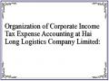 Organization of Corporate Income Tax Expense Accounting at Hai Long Logistics Company Limited: