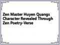 Zen Master Huyen Quangs Character Revealed Through Zen Poetry-Verse