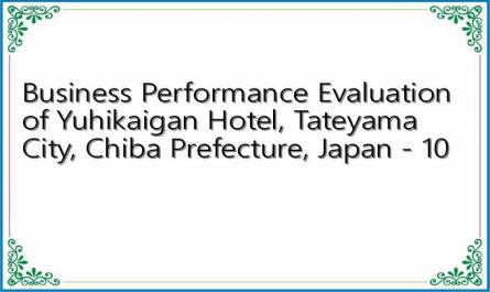 Business Performance Evaluation of Yuhikaigan Hotel, Tateyama City, Chiba Prefecture, Japan - 10