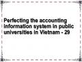 Perfecting the accounting information system in public universities in Vietnam - 29