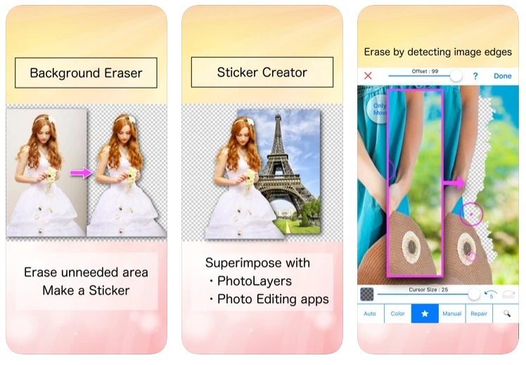 Background Eraser 〜 Stickers là một ứng dụng miễn phí xóa nền khỏi ảnh trên 2