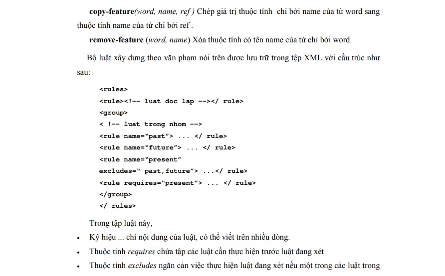 Example: The following left-hand side describes the phrase “going to school”. This phrase 1