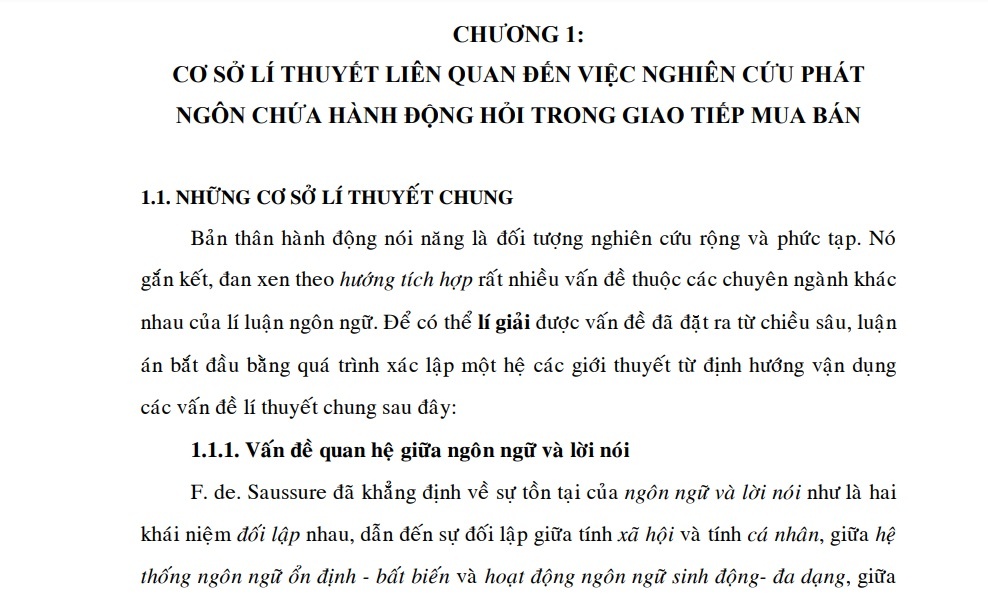 Luận án đưa ra khung cơ bản để nâng hàm ngôn nghĩa học thành hàm ngôn dụng 1