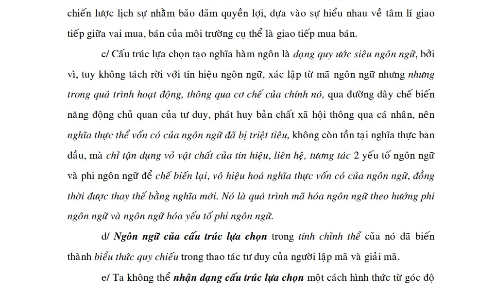 Thông tin ngữ dụng được tạo thành từ cấu trúc lựa chọn tạo nghĩa hàm ẩn 1
