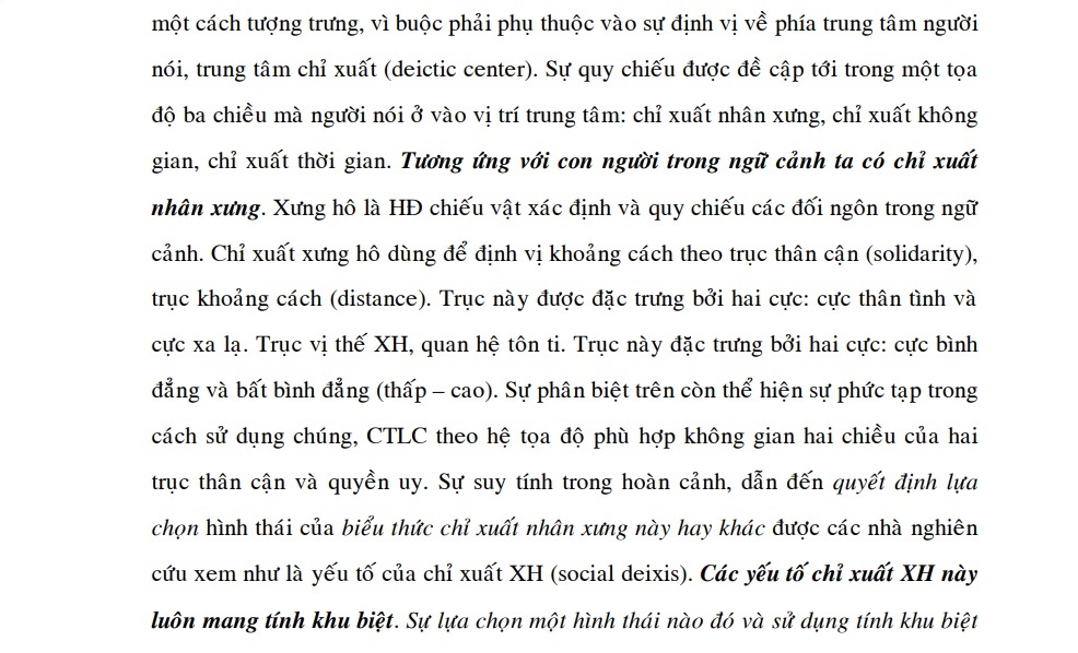 Chỉ xuất dexis 38 tr 183 là một trong những phương thức chiếu vật biểu 1