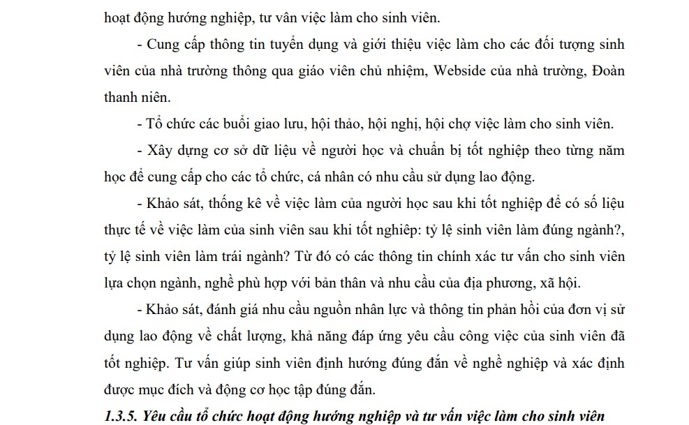 – Career guidance methods such as: + Organize professional seminars: share career experiences 1