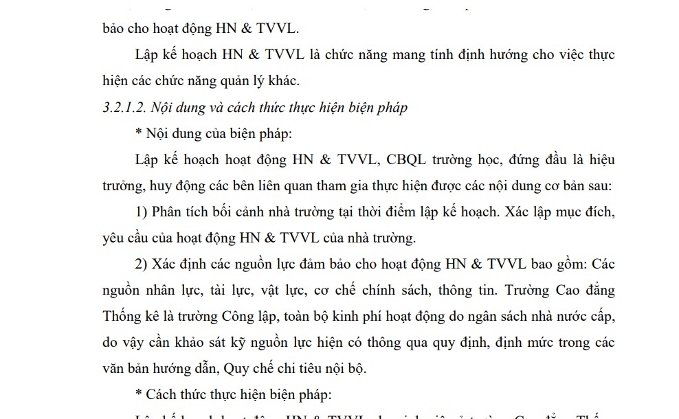 The proposed measures must be practical, specific, must ensure the rigor and logic; Besides the 1