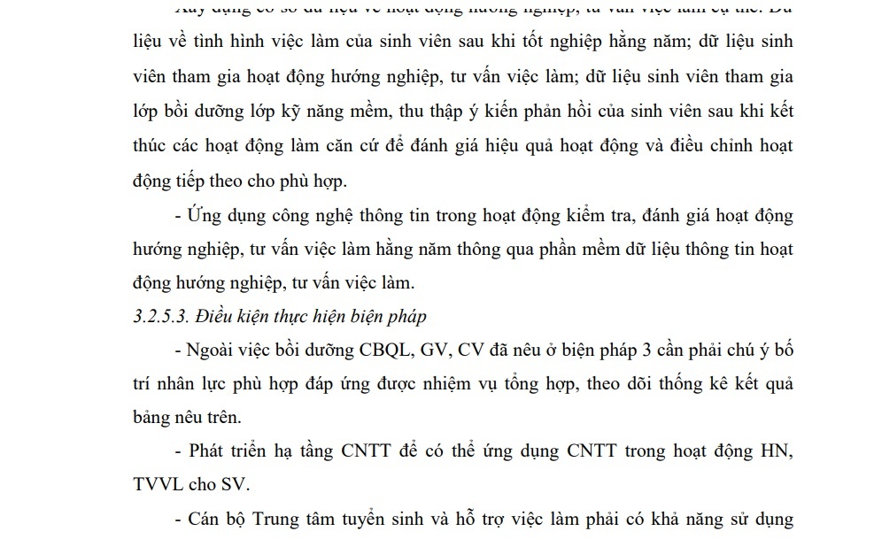 + Implementation phase: Analyze and evaluate the results according to the actual situation, the 1