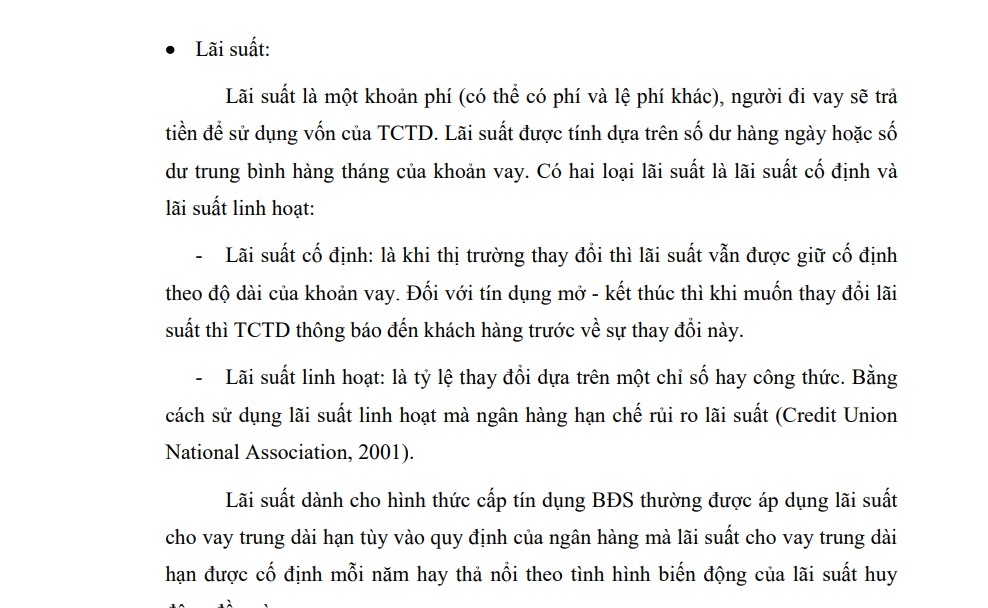  – Flexible interest rate: is the rate that changes based on an index or formula. By using 1