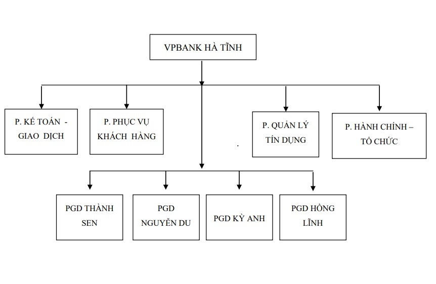 Sơ đồ tổ chức quản lý ngân hàng VPbank Việt Nam Thịnh Vượng