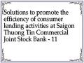 Solutions to promote the efficiency of consumer lending activities at Saigon Thuong Tin Commercial Joint Stock Bank - 11