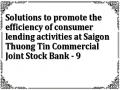 Solutions to promote the efficiency of consumer lending activities at Saigon Thuong Tin Commercial Joint Stock Bank - 9