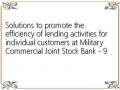  The Reality Of Lending To Personal Customers Of Military Commercial Joint Stock Bank