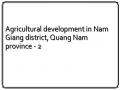 Agricultural development in Nam Giang district, Quang Nam province - 2