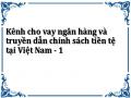 Kênh cho vay ngân hàng và truyền dẫn chính sách tiền tệ tại Việt Nam - 1