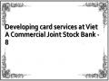 Developing card services at Viet A Commercial Joint Stock Bank - 8