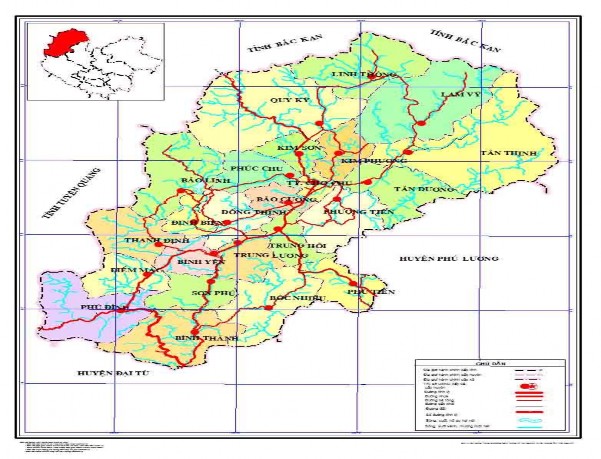 Hình 4 1 Bản đồ khu vực nghiên cứu Khí hậu Định Hoá có khí hậu nhiệt 3