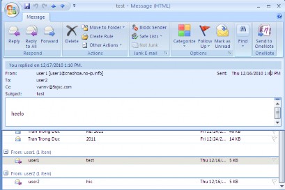 Hình 5 43 ki ể m tra mail v ớ i tài kho ả n Mail ngoài internet Ta cũng thấy rằng 21
