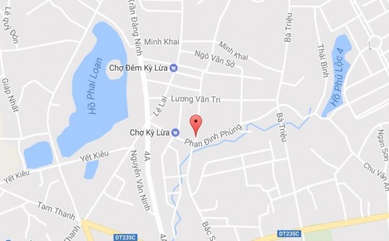 Hình 4 1 Sơ đồ vị trí Chợ Giếng Vuông Chợ Giếng Vuông nằm trên đường 1