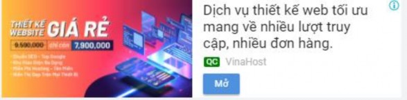 Hình 3 4 Mẫu quảng cáo Display Marketing của công ty VinaHost Nguồn Phòng Marketing 4