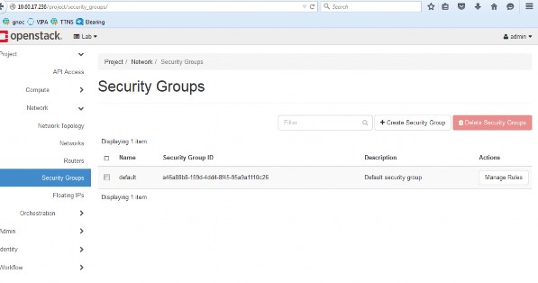 Sau khi tạo thì sửa rule của group đó Add rule Khi tạo vm mới ngoài default group 2