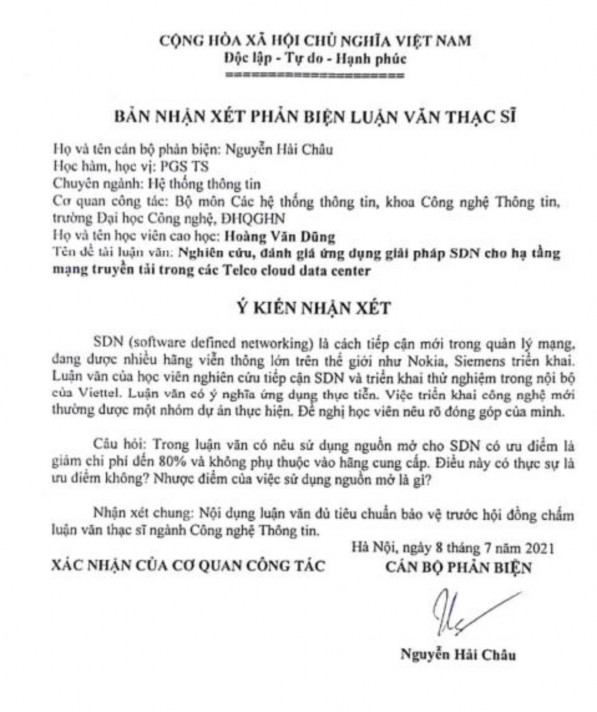 CHỮA LUẬN VĂN HỌC VIÊN CÁN BỘ HƯỚNG DẪN XÁC NHẬN CỦA CƠ SỞ ĐÀO TẠO 6