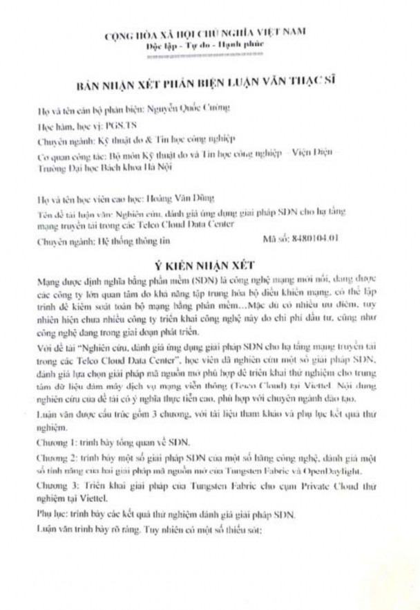 CHỮA LUẬN VĂN HỌC VIÊN CÁN BỘ HƯỚNG DẪN XÁC NHẬN CỦA CƠ SỞ ĐÀO TẠO 7