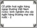Cổ phần hoá ngân hàng ngoại thương Việt Nam (vcb): kinh nghiệm cho các ngân hàng thương mại nhà nước - 2