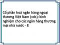 Cổ phần hoá ngân hàng ngoại thương Việt Nam (vcb): kinh nghiệm cho các ngân hàng thương mại nhà nước - 8