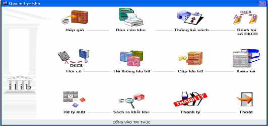 Hình 2 Giao diện phân hệ quản lý kho Các chức năng cơ bản của module như 1