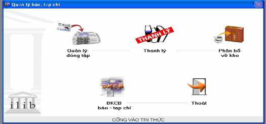 Hình 5 Giao diện quản lý ấn phẩm nhiều định kỳ Xây dựng các danh sách đặt 4
