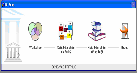 Hình 7 Giao diện phân hệ bổ sung Cùng với sự phát triển vượt bậc của CNTT 6