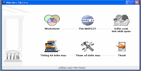 Hình 8 Giao diện phân hệ biên mục Là các bản ghi biên mục giúp bạn đọc qua 9