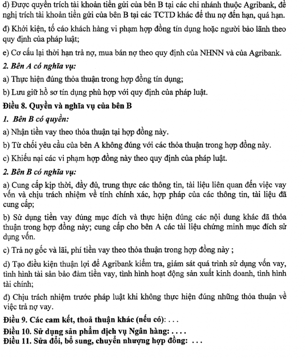 Phụ lục 06 Giấy nhận nợ Phụ lục 09 Giâý đề nghị kiêm phương án cơ cấu 11