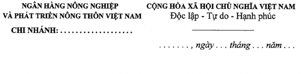 Phụ lục 05 Hợp đồng tín dụng Phụ lục 06 Giấy nhận nợ Phụ lục 09 Giâý 2