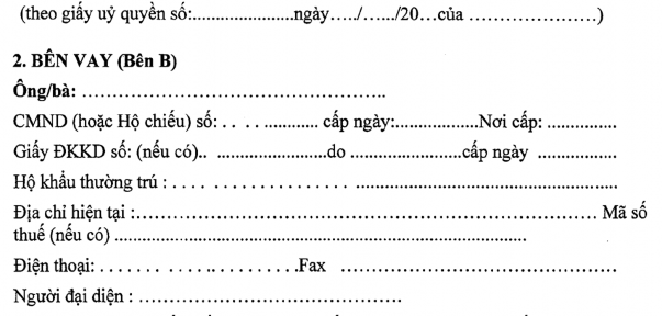 Phụ lục 05 Hợp đồng tín dụng Phụ lục 06 Giấy nhận nợ Phụ lục 09 Giâý 4