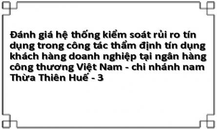 Bộ Máy Tổ Chức Vietinbank – Cn Nam Thừa Thiên Huế
