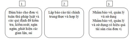 Hình 2 2 Các mục tiêu của hệ thống kiểm soát nội bộ Nguồn Chuẩn mực 2
