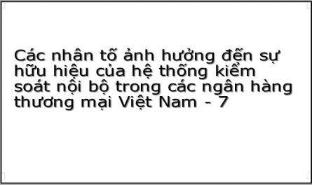 Mô Hình Nghiên Cứu Các Nhân Tố Ảnh Hưởng Đến Sự Hữu Hiệu Của Htksnb Trong Các Nhtm Việt Nam