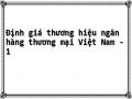 Định giá thương hiệu ngân hàng thương mại Việt Nam