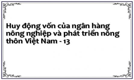 Huy động vốn của ngân hàng nông nghiệp và phát triển nông thôn Việt Nam - 13