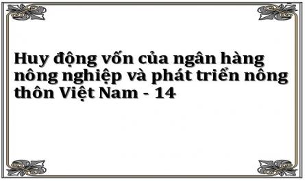 Huy động vốn của ngân hàng nông nghiệp và phát triển nông thôn Việt Nam - 14