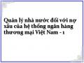 Quản lý nhà nước đối với nợ xấu của hệ thống ngân hàng thương mại Việt Nam - 1