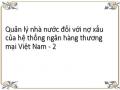Quản lý nhà nước đối với nợ xấu của hệ thống ngân hàng thương mại Việt Nam - 2