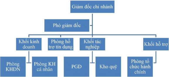 Sơ đồ 2 3 Mô hình tổ chức kinh doanh tại Chi nhánh Nguồn NHTM nhà nước Lào 2