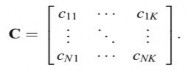 Tiếp theo t ính ma trận N x K gọi là C với giá trị c ij thể hiện ngân hàng i 2